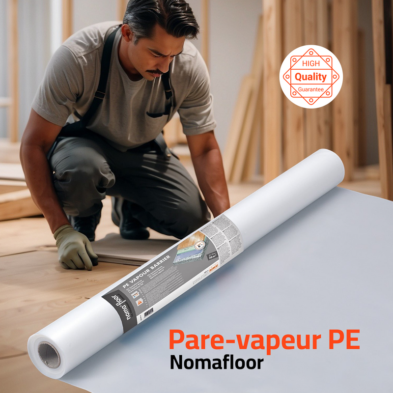 Sous-couche anti humidité pour parquet massif et stratifié (2mx13m=26m2)