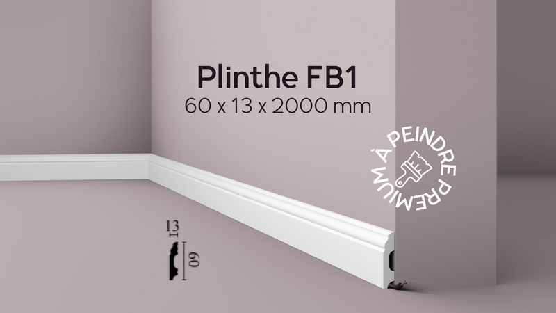 Plinthe FB1 Wallstyl - 60 x 13 x 2000 mm