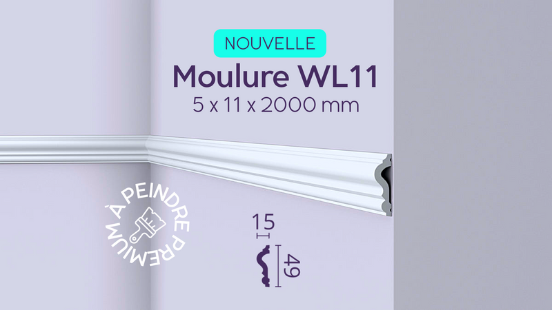 WL11 WALLSTYL® MOULURE de 2 mètres