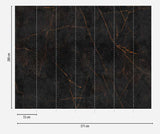 Panoramique Black Marble - Réf: 382251
