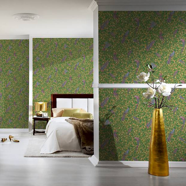 Wall covering Barocco Birds by Versace -ref: 370533-