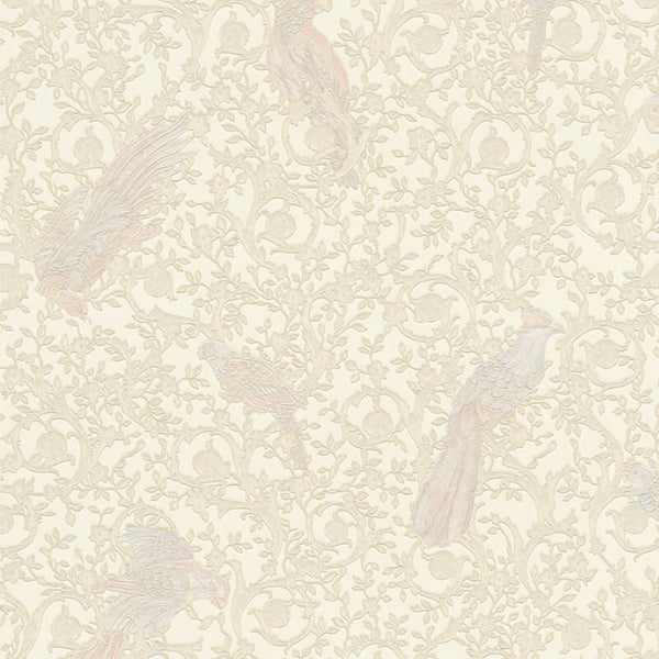 Wall covering Barocco Birds by Versace -ref: 370535- 