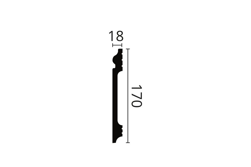 Plinthe FL17 - 2 mètres